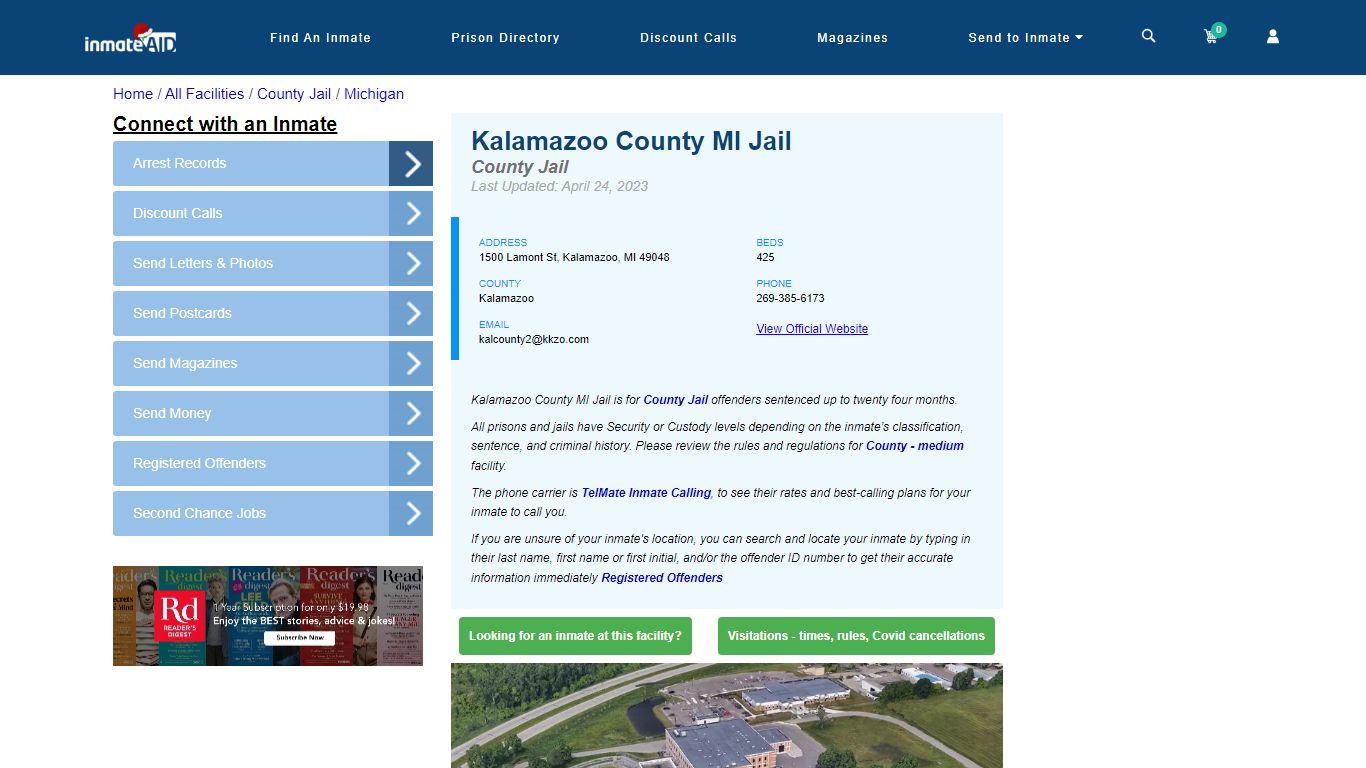 Kalamazoo County MI Jail - Inmate Locator - Kalamazoo, MI